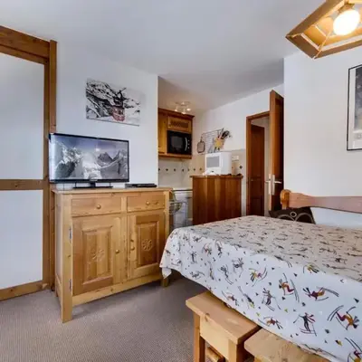 Résidence Rond Point Des Pistes - Appartement confortable Ski aux pieds Balcon MAE-3293