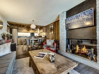 Coin salon dans l'établissement Résidence Grizzly - Appartement entièrement rénové Proche des pistes Parking inclus MAE-7363