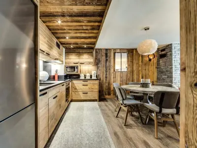 Cuisine ou kitchenette dans l'établissement Résidence Grizzly - Appartement entièrement rénové Proche des pistes Parking inclus MAE-7363