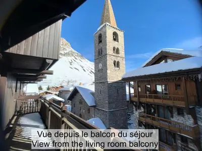 Vue générale sur la montagne ou vue sur la montagne depuis l'appartement