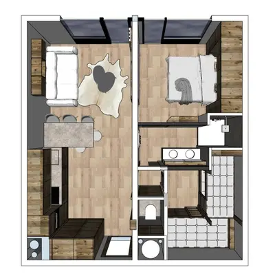 Plan de l'établissement Résidence Hauts Du Rogoney - Appartement entièrement rénové Proche des pistes et des commerces MAE-7403