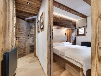 Un ou plusieurs lits dans un hébergement de l'établissement Résidence Val D'isere Village - Appartement entièrement rénové Ski aux pieds Parking couvert MAE-7413