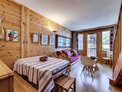 Un ou plusieurs lits dans un hébergement de l'établissement Résidence Val D'isere Village - Appartement Duplex confortable Ski aux pieds Parking couvertAppartement Duplex confortable Ski aux pieds Parking couvert MAE-7463