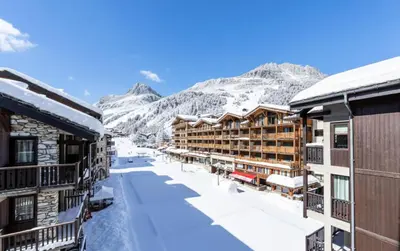 Vue générale sur la montagne ou vue sur la montagne depuis l'appartement