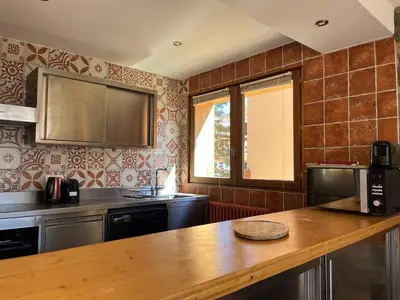 Cuisine ou kitchenette dans l'établissement Tignes 2100 - Les Flocons - Vue panoramique