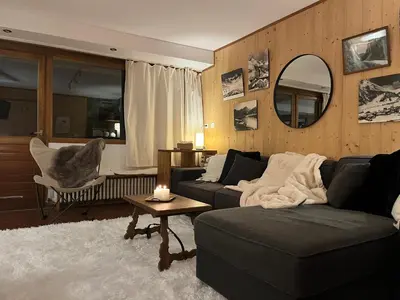 Coin salon dans l'établissement Tignes 2100 - Les Flocons - Vue panoramique