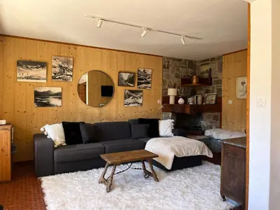 Coin salon dans l'établissement Tignes 2100 - Les Flocons - Vue panoramique