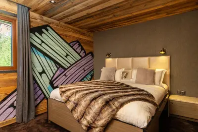 Un ou plusieurs lits dans un hébergement de l'établissement Black Diamond - Tignes