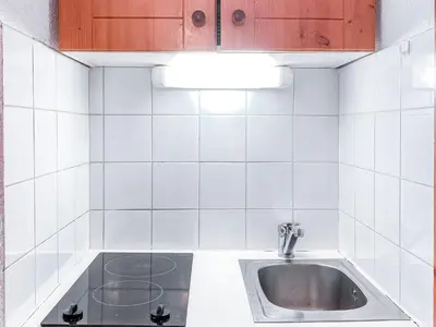 Cuisine ou kitchenette dans l'établissement Studio cosy pour 2 pers. au Val Claret, proche des pistes - FR-1-411-993
