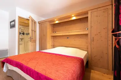 Un ou plusieurs lits dans un hébergement de l'établissement Les Chalet De Flambeau - Appartement 3 pièces - 6 personnes MAE-9473