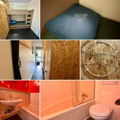 Salle de bains dans l'établissement Le refuge cosy du Varet - Ménage inclus - Lits faits à l'arrivée - Arc 2000 - Ski IN OUT - La conciergerie du Varet