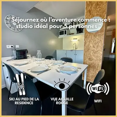 Le refuge cosy du Varet - Ménage inclus - Lits faits à l'arrivée - Arc 2000 - Ski IN OUT - La conciergerie du Varet