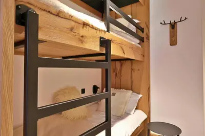 Un ou plusieurs lits dans un hébergement de l'établissement Blanchets, Terrasse et confort 4 étoiles