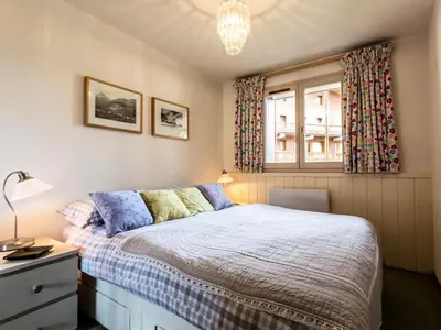 Un ou plusieurs lits dans un hébergement de l'établissement Résidence Rond Point Des Pistes - Appartement confortable Ski aux pieds Balcon MAE-3173