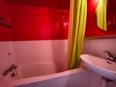 Salle de bains dans l'établissement Appartement plein sud ARC 2000