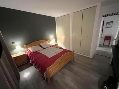 Un ou plusieurs lits dans un hébergement de l'établissement Apartment for 6 or 7 people - Belle Plagne