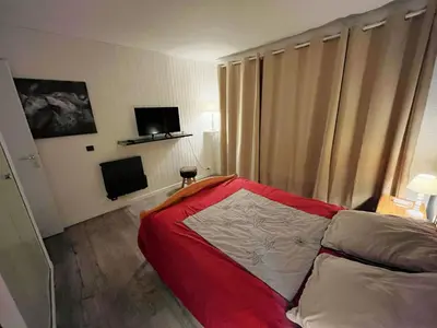 Un ou plusieurs lits dans un hébergement de l'établissement Apartment for 6 or 7 people - Belle Plagne