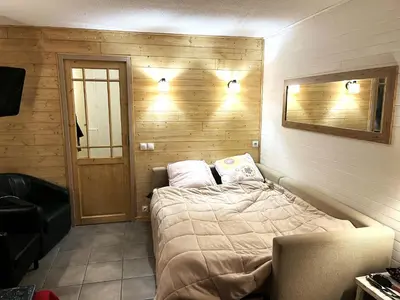 Un ou plusieurs lits dans un hébergement de l'établissement Apartment for 6 or 7 people - Belle Plagne