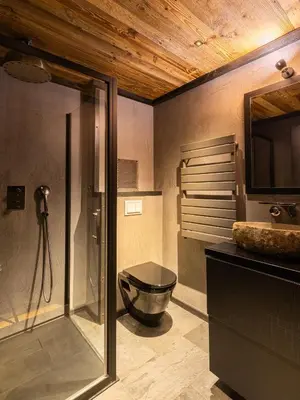 Salle de bains dans l'établissement Black Diamond - Chalet Babylon