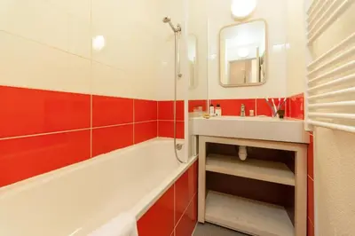 Salle de bains dans l'établissement Résidence La Daille - Val-d'Isère