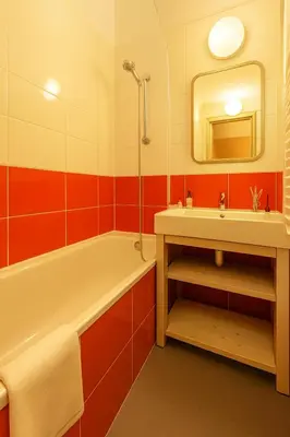 Salle de bains dans l'établissement Résidence La Daille - Val-d'Isère
