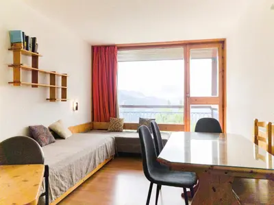 Coin salon dans l'établissement Résidence Arandelieres - Appartement 2 pièces 5 personnes à Arc 1800 au pied des commerces et proche des pistes dans le quartier des Villards MAE-4803