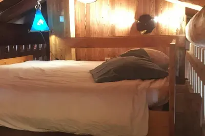 Un ou plusieurs lits dans un hébergement de l'établissement Lodenou apprt 4-6 people Aussois