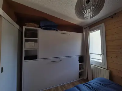 Cuisine ou kitchenette dans l'établissement Charmant T2 centre Val Claret Tignes