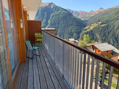 Vue générale sur la montagne ou vue sur la montagne depuis l'appartement