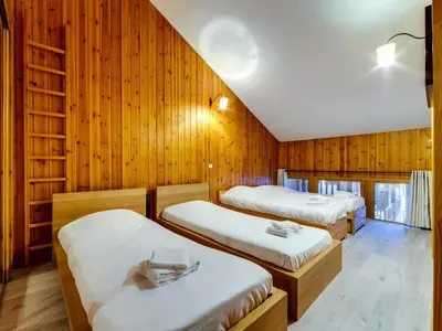 Un ou plusieurs lits dans un hébergement de l'établissement Résidence Val D'isere Village - Appartement confortable Ski aux pieds Parking couvert MAE-2843