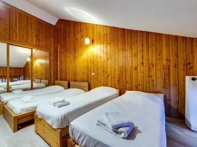 Un ou plusieurs lits dans un hébergement de l'établissement Résidence Val D'isere Village - Appartement confortable Ski aux pieds Parking couvert MAE-2843