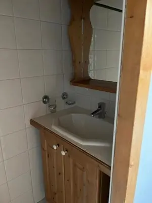 Salle de bains dans l'établissement Les Alpages de Champagny - Appartement chaleureux avec vue