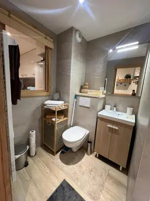 Salle de bains dans l'établissement Cocoon BellePlagne
