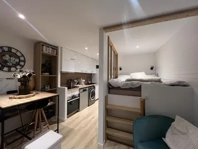 Cuisine ou kitchenette dans l'établissement Cocoon BellePlagne