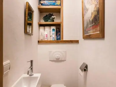 Salle de bains dans l'établissement Duplex aux Arcs 1800, 3 chambres, skis aux pieds - FR-1-352-106