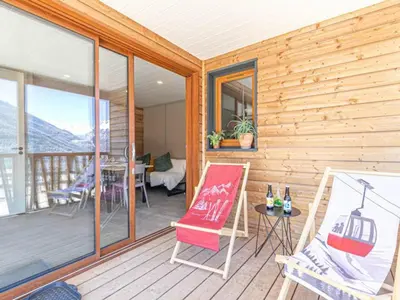 Plan de l'établissement Chalet lumineux 4 pers à Aussois avec transats - FR-1-840-57