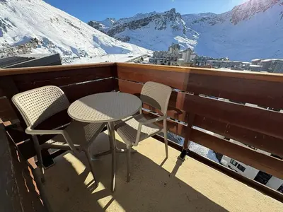 Vue générale sur la montagne ou vue sur la montagne depuis l'appartement