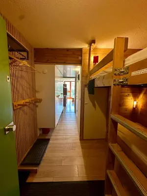 Un ou plusieurs lits superposés dans un hébergement de l'établissement Douceur Alpine - Ménage inclus - Arc 2000 - Ski IN OUT - Conciergerie du Varet