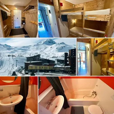 Salle de bains dans l'établissement Douceur Alpine - Ménage inclus - Arc 2000 - Ski IN OUT - Conciergerie du Varet