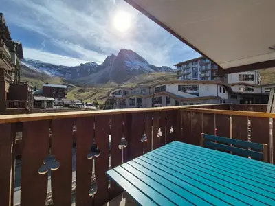 Vue générale sur la montagne ou vue sur la montagne depuis l'appartement
