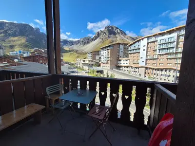 Vue générale sur la montagne ou vue sur la montagne depuis l'appartement