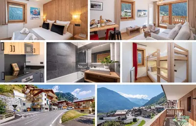 Vue générale sur la montagne ou vue sur la montagne depuis l'appartement