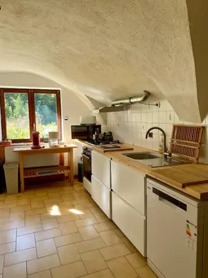 Cuisine ou kitchenette dans l'établissement Chalet Alice