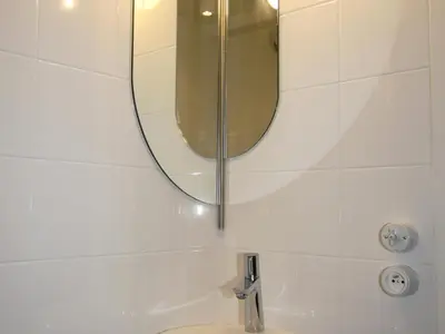 Salle de bains dans l'établissement Appartement rénové 5 pers, Ski aux pieds, Wifi, Centre station - FR-1-346-592