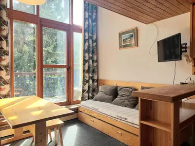 Télévision ou salle de divertissement dans l'établissement Duplex calme et lumineux avec balcon exposé sud-est - FR-1-346-594