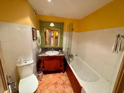 Salle de bains dans l'établissement Studio apartment - Arc 1950 - Hameau du Glacier
