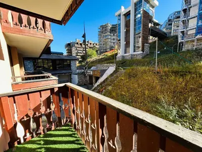 Balcon ou terrasse dans l'établissement Appartement Prestige 4 Pièces, Pied des Pistes, WiFi, 8 Pers. - FR-1-502-611