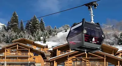 L'établissement Rochette Appartement 4 à 6 personnes au pied des pistes en hiver