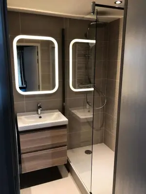 Salle de bains dans l'établissement Résidence Tournavelles 2 - Deux pièces 5 personnes front de neige MAE-6213