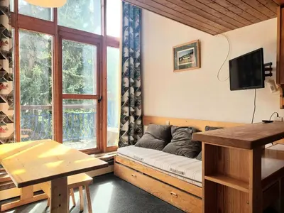 Télévision ou salle de divertissement dans l'établissement Résidence Alliet - Duplex mezzanine 5/6 personnes au calme MAE-7283